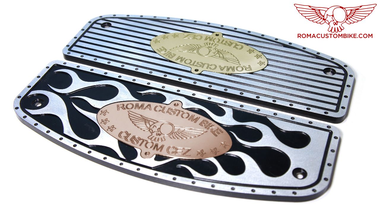 20 CNC machining custom Footboards for Harley Davidson